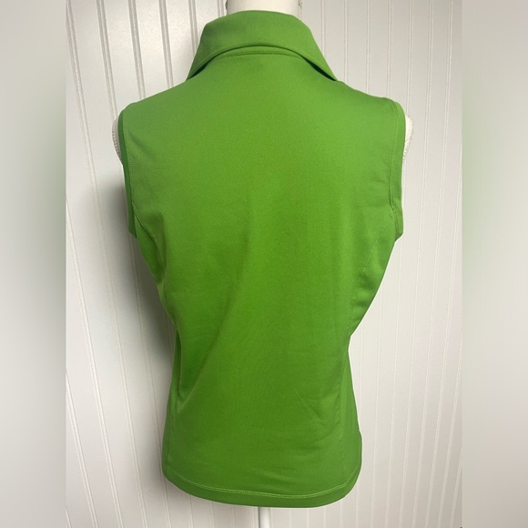 Nike Golf Fit Dry Sleeveless Green Golf Polo Shirt Women’s Medium - Picture 2 of 8